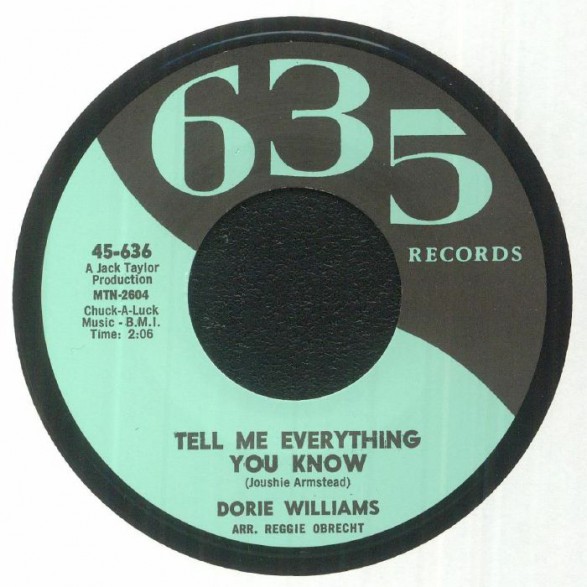 Williams ,Dorie - Tell Me Everything You Now + 1